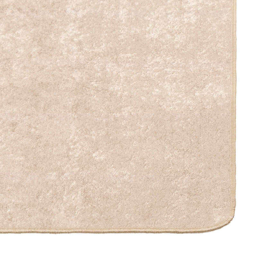 Vloerkleed Print Crème 450 x 80 cm Polyester en PVC