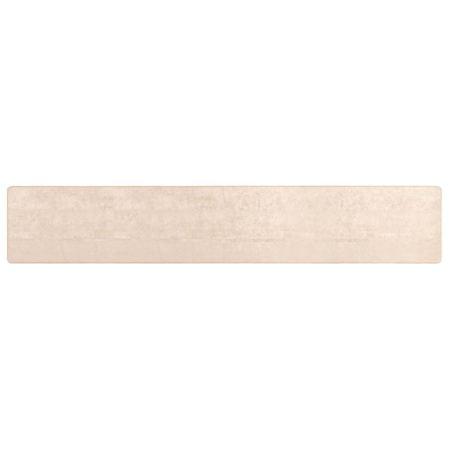 Vloerkleed Print Crème 450 x 80 cm Polyester en PVC