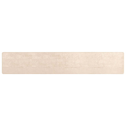Vloerkleed Print Crème 450 x 80 cm Polyester en PVC