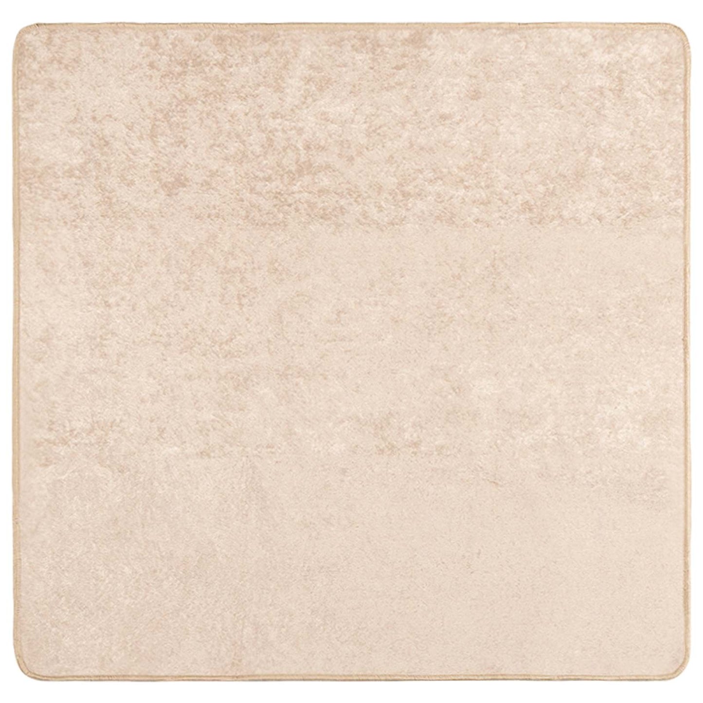 Vloerkleed Print Crème 100 x 100 cm Polyester en PVC
