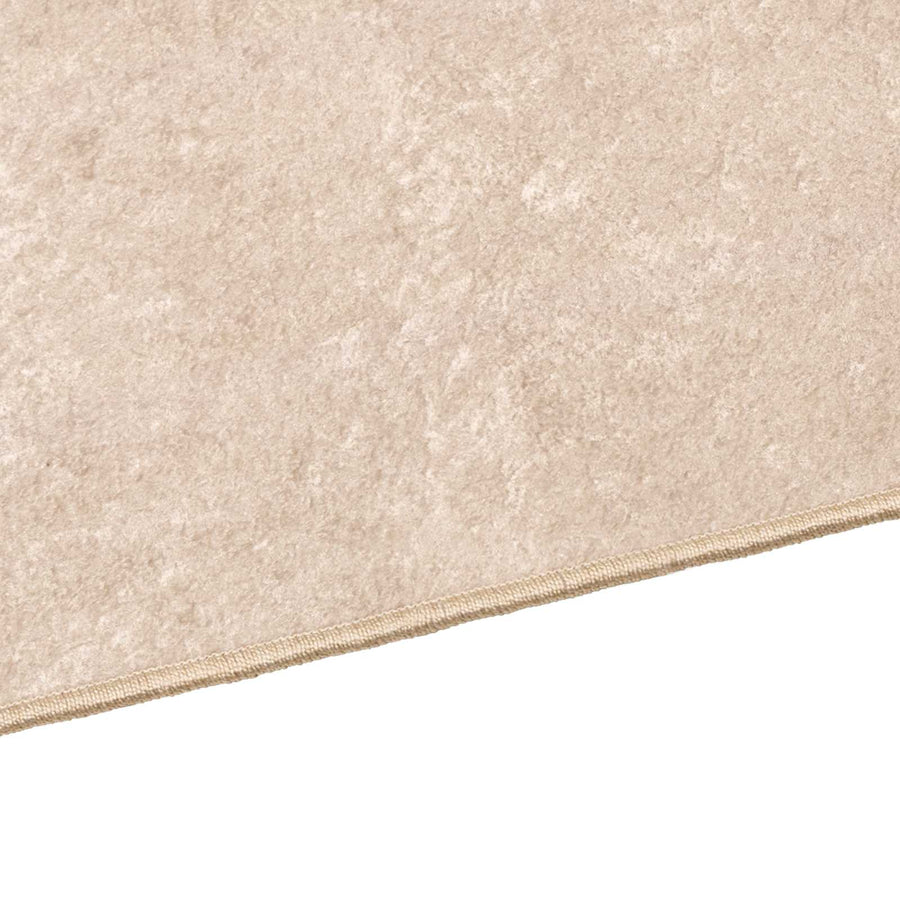 Vloerkleed Print Crème 250 x 100 cm Polyester en PVC