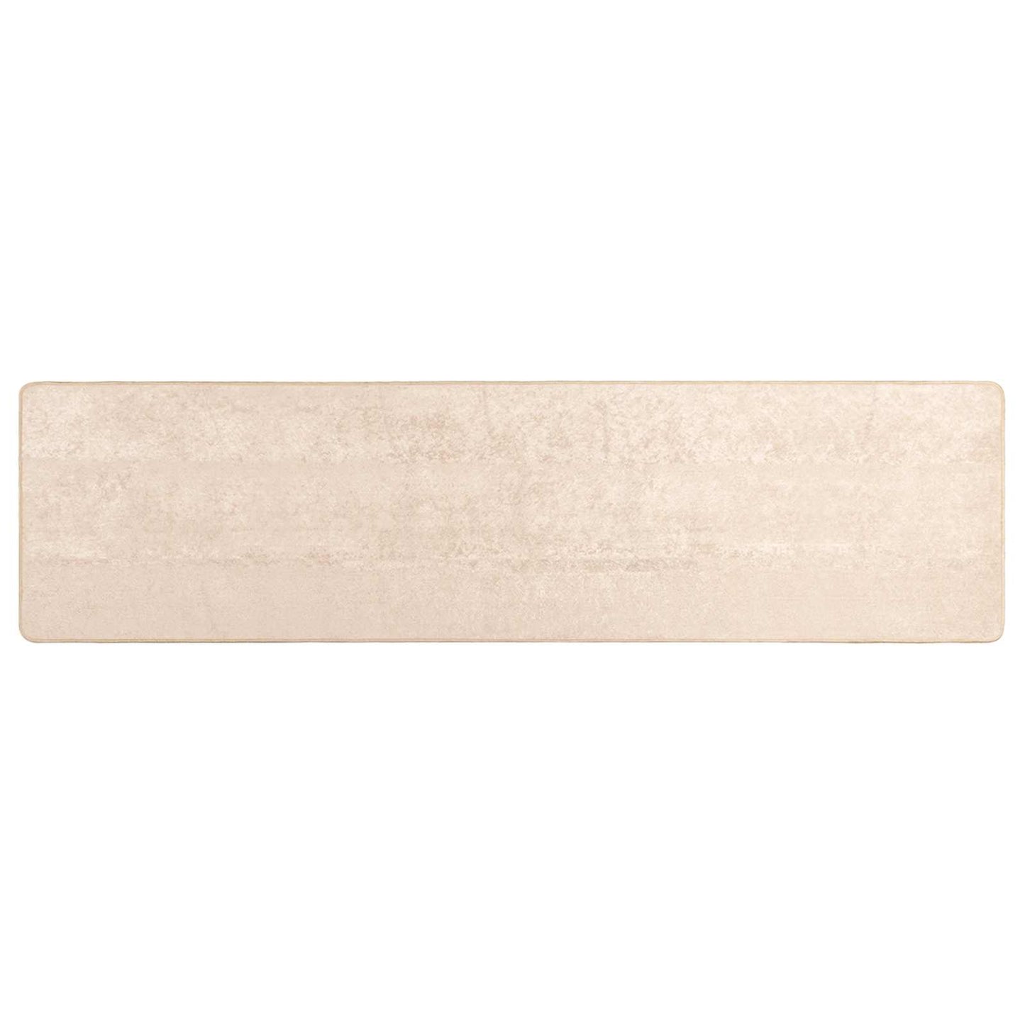 Vloerkleed Print Crème 250 x 100 cm Polyester en PVC