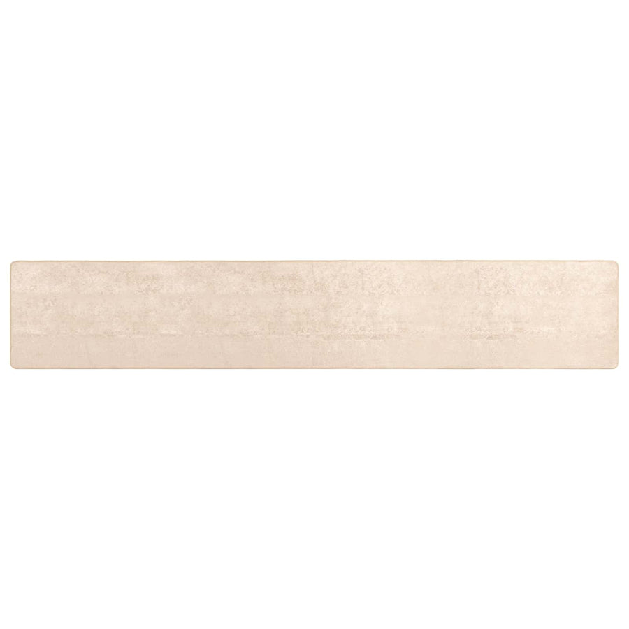 Vloerkleed Print Crème 450 x 100 cm Polyester en PVC