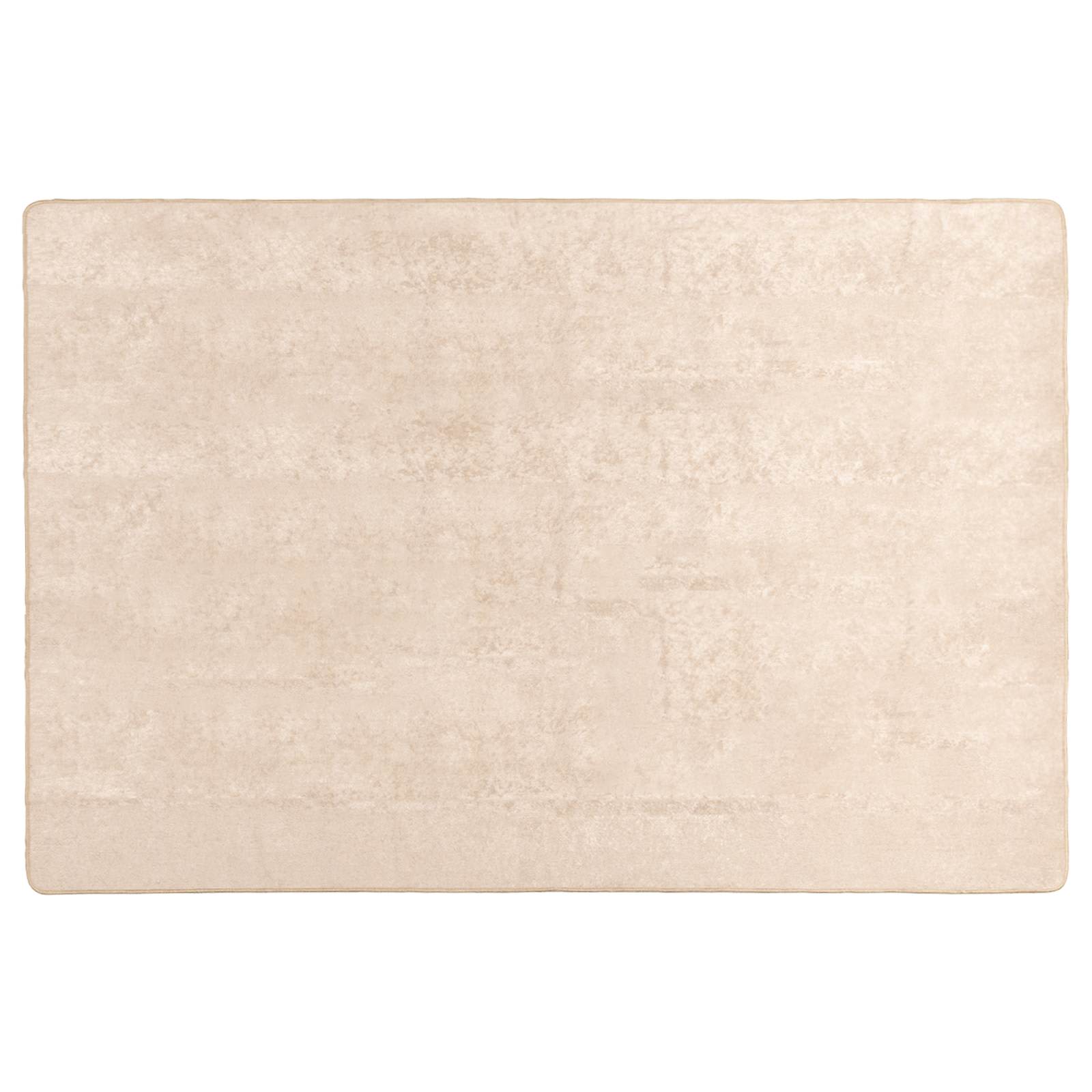 Vloerkleed Print Crème 170 x 120 cm Polyester en PVC