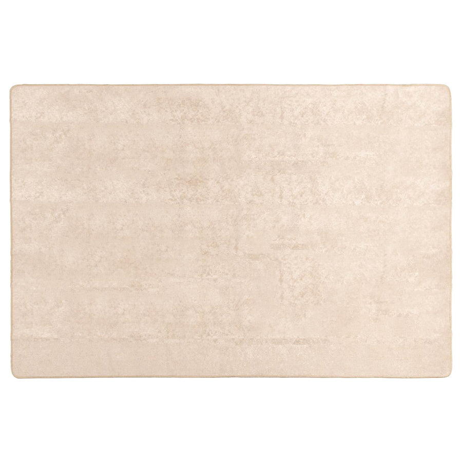 Vloerkleed Print Crème 170 x 120 cm Polyester en PVC