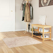 Vloerkleedloper 100x100 cm beige polyester PVC