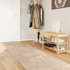 Rug Runner MARSA Beige 100 x 400 cm Polyester and PVC