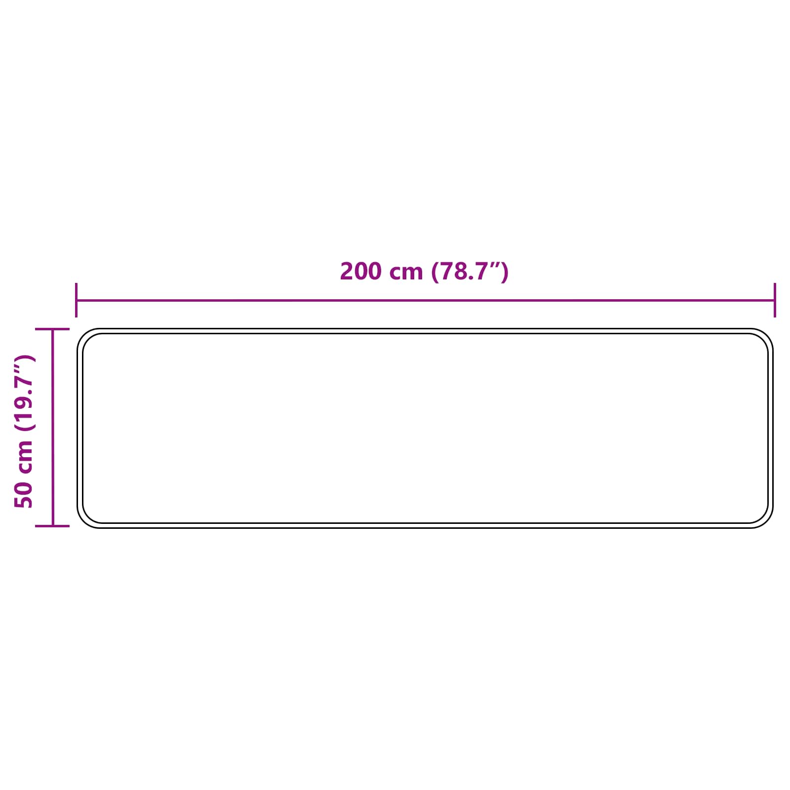 Vloerkleedloper MARSA Zand 50 x 200 cm Polyester en PVC
