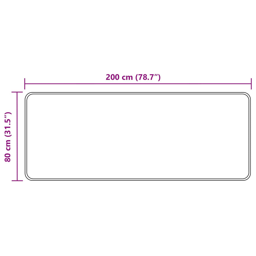 Vloerkleedloper MARSA Bosgroen 200 x 80 cm Polyester en PVC