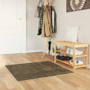 Vloerkleed 100x100 cm bosgroen polyester PVC