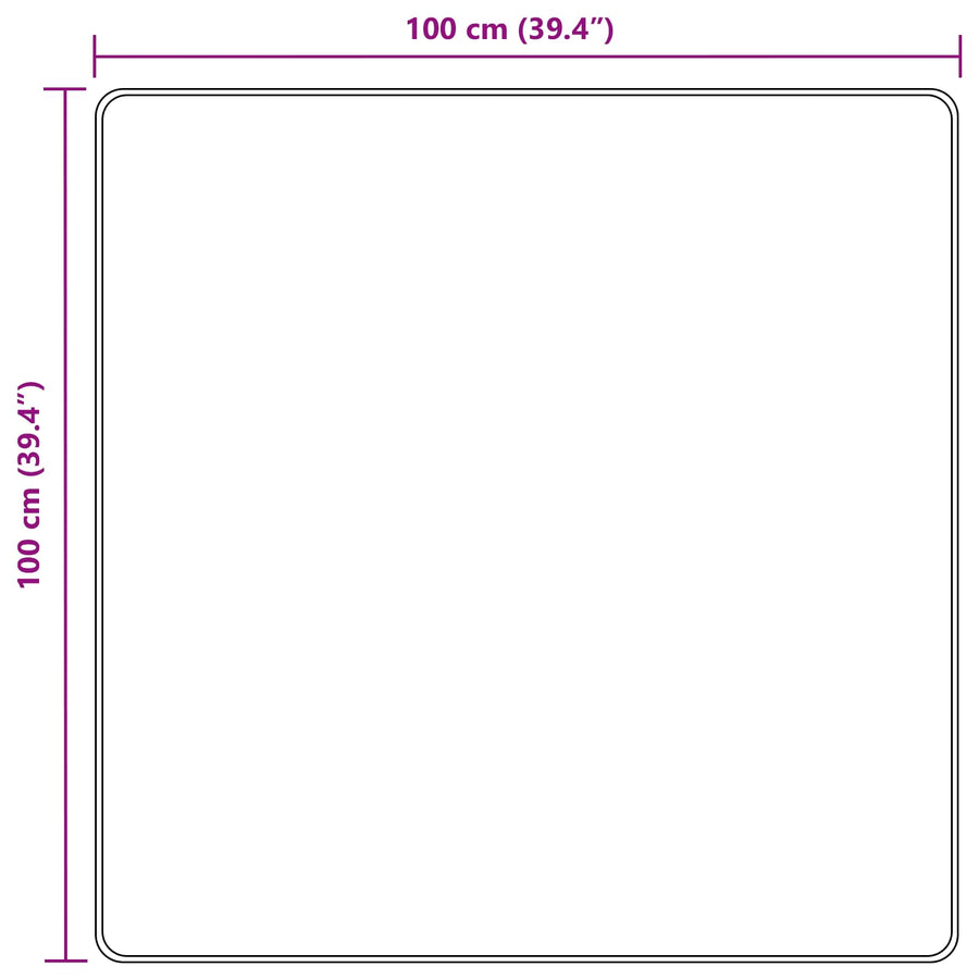Vloerkleedloper MARSA Bosgroen 100 x 100 cm Polyester en PVC