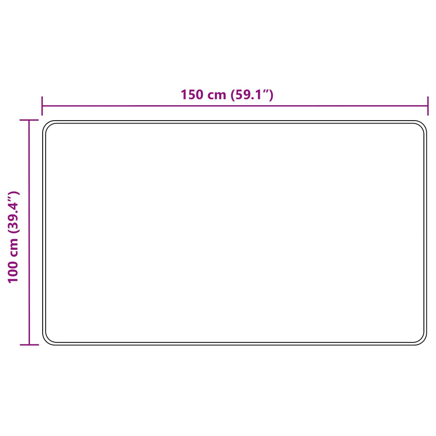 Vloerkleedloper MARSA Bosgroen 150 x 100 cm Polyester en PVC