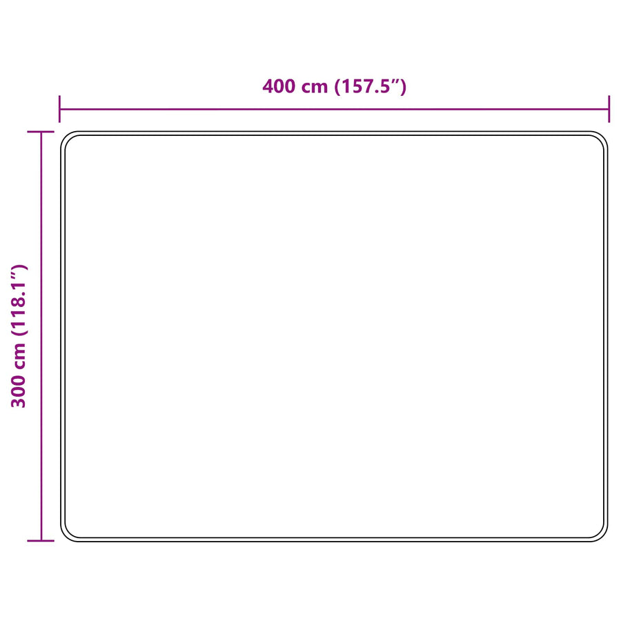Vloerkleedloper MARSA Bosgroen 400 × 300 cm Polyester en PVC