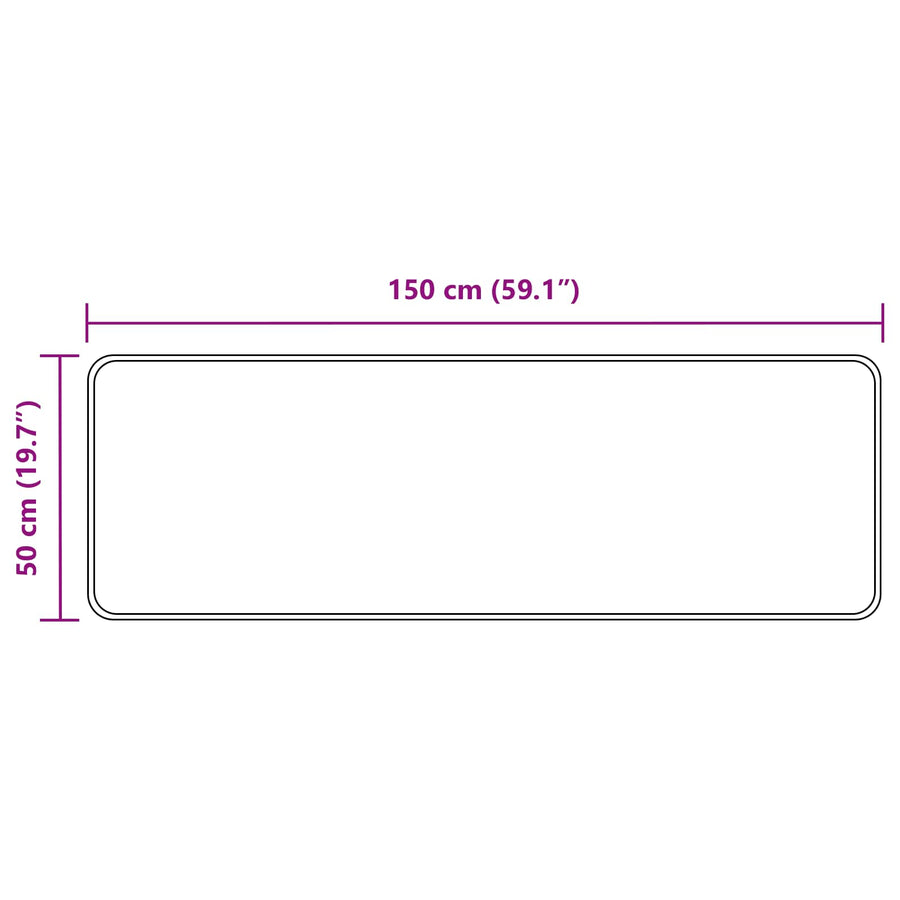 Vloerkleedloper MARSA Antraciet 150 x 50 cm Polyester en PVC