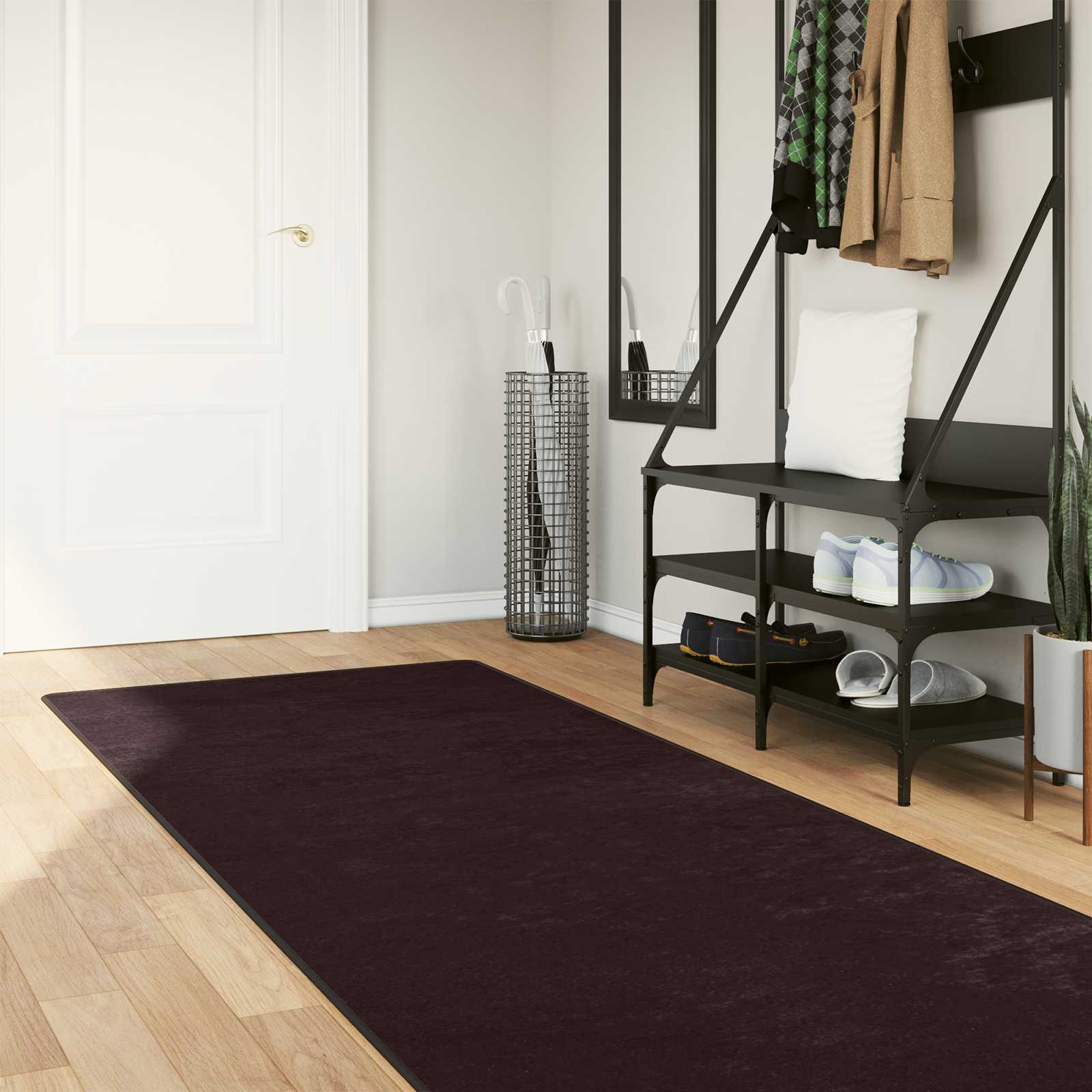 Vloerkleedloper MARSA Antraciet 250 x 100 cm Polyester en PVC