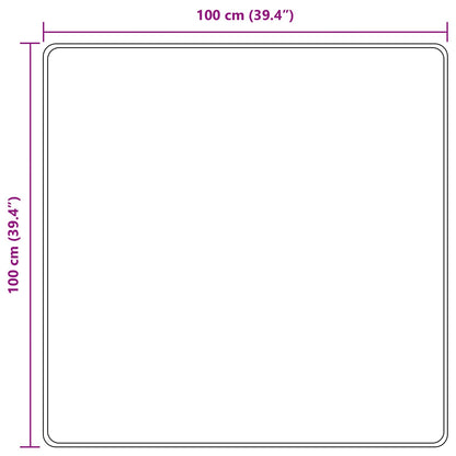 Vloerkleedloper MARSA Grijs 100 x 100 cm Polyester en PVC