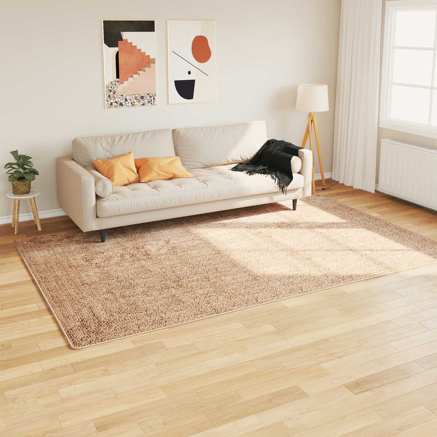 Vloerkleedloper MARSA Geel 190 x 300 cm Polyester en PVC
