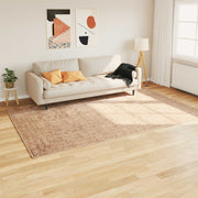 Vloerkleedloper geel 190x300 cm polyester