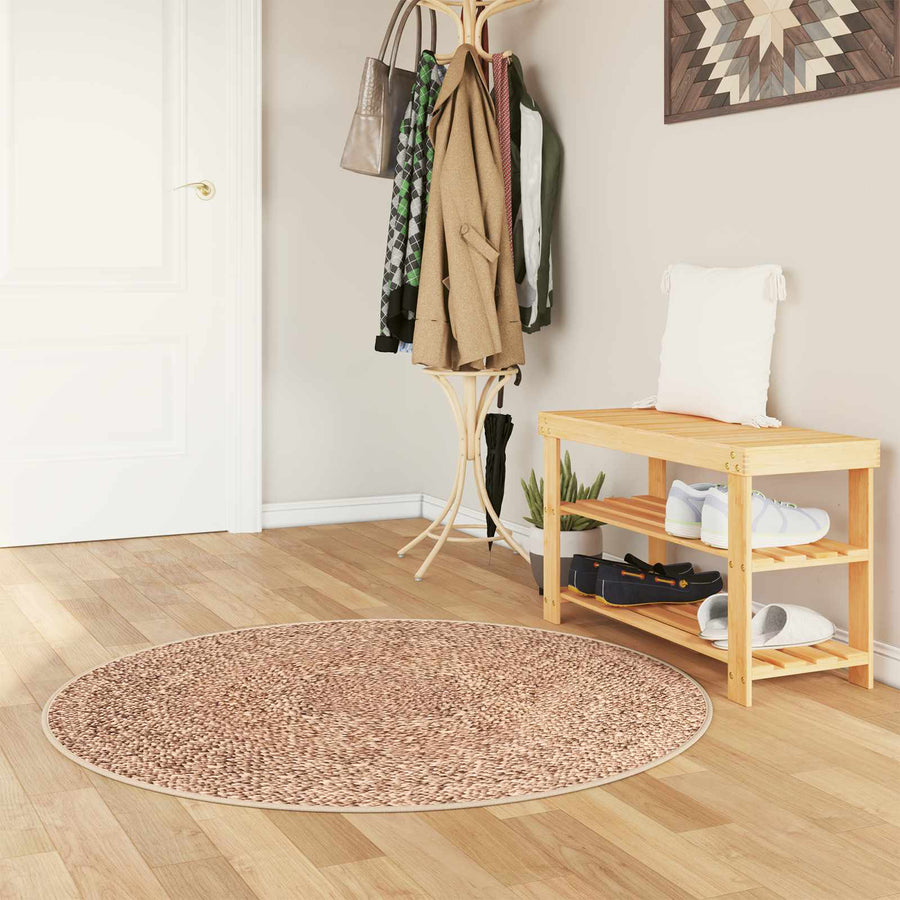 Vloerkleedloper MARSA Geel 120 x 120 cm Polyester en PVC