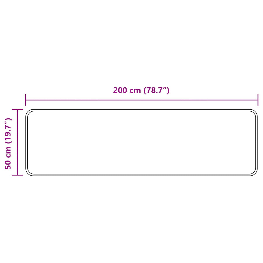 Vloerkleedloper MARSA Multikleur 200 x 50 cm Polyester en PVC