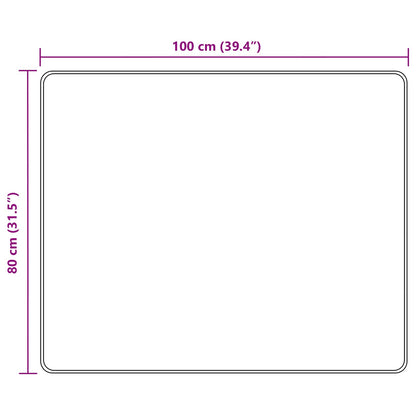 Vloerkleedloper MARSA Multikleur 100 x 80 cm Polyester en PVC
