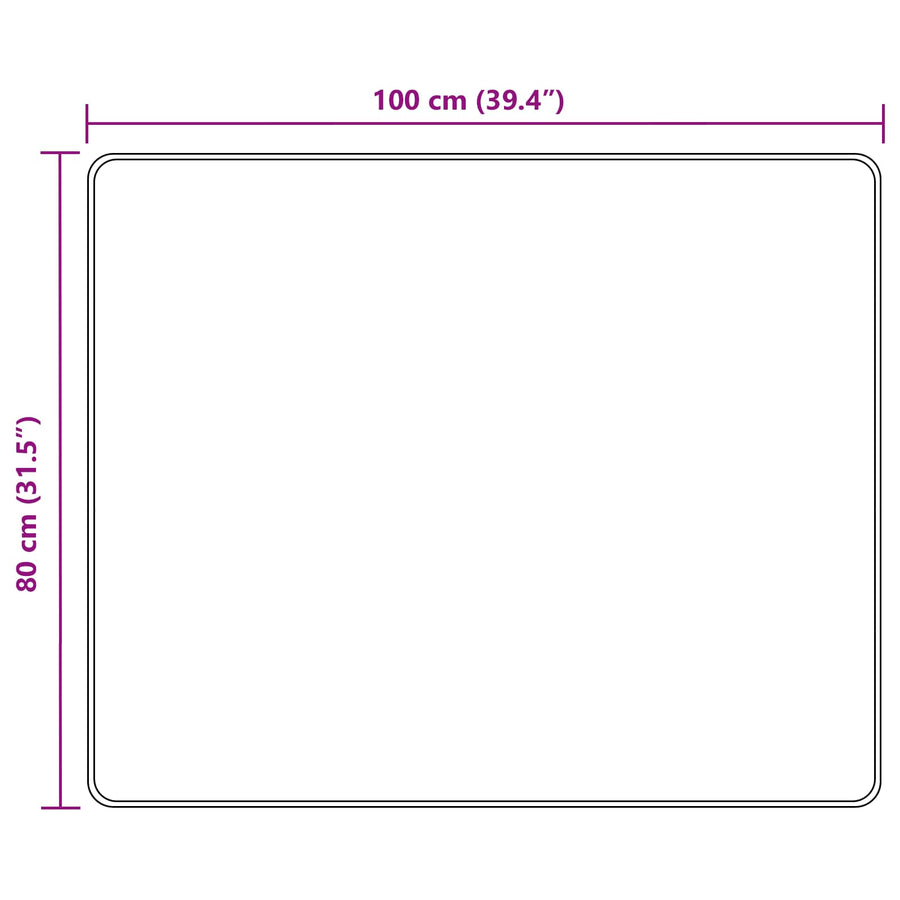 Vloerkleedloper MARSA Multikleur 100 x 80 cm Polyester en PVC
