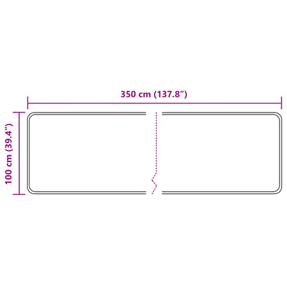 Vloerkleedloper MARSA Multikleur 350 x 100 cm Polyester en PVC