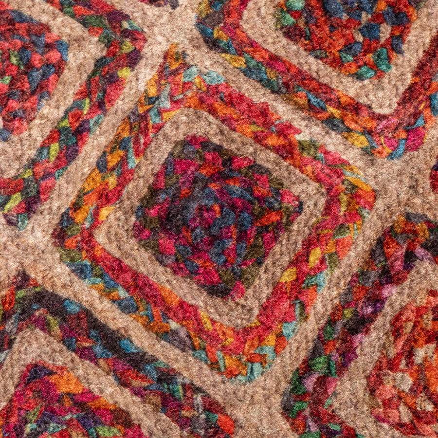 Vloerkleedloper MARSA Multikleur 50 x 100 cm Polyester en PVC