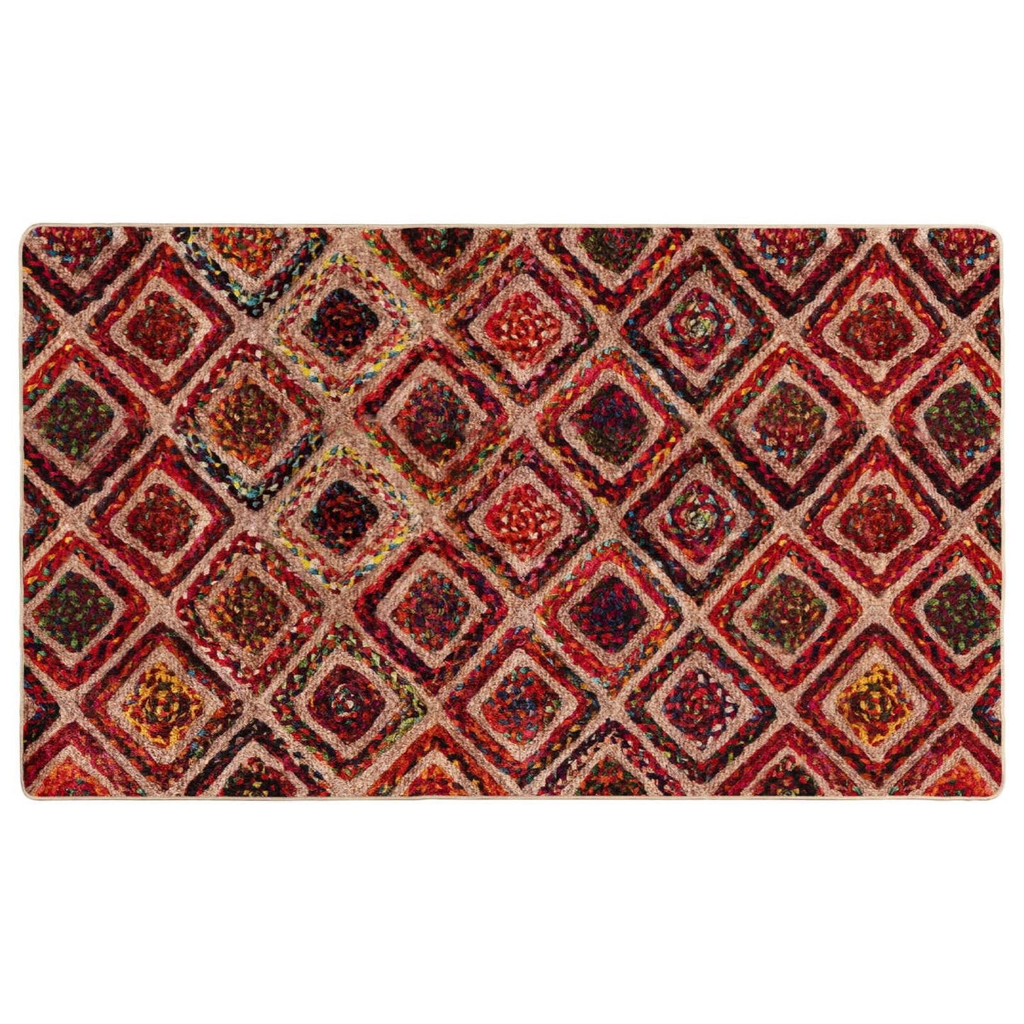 Vloerkleedloper MARSA Multikleur 80 x 100 cm Polyester en PVC