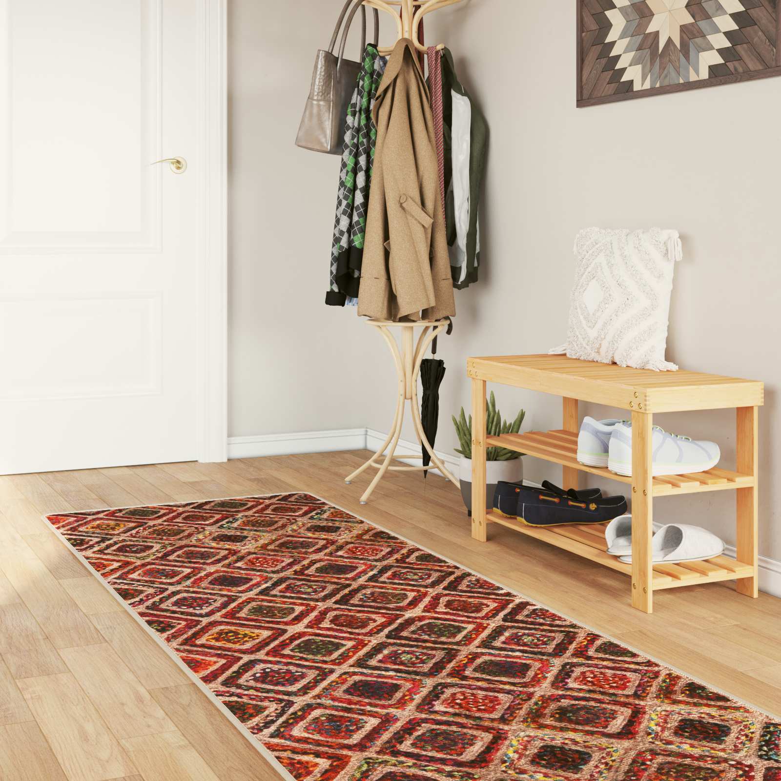 Vloerkleedloper MARSA Multikleur 100 x 250 cm Polyester en PVC