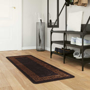 Vloerkleedloper 50 x 100 cm zwart polyester PVC