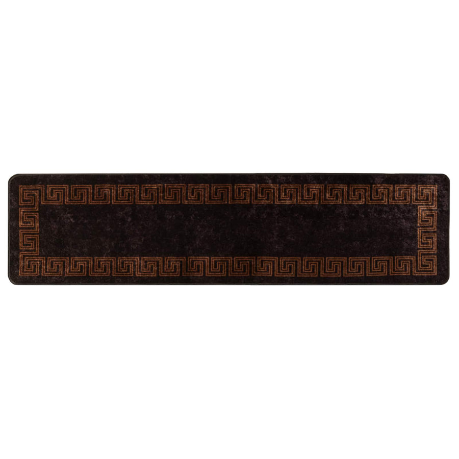 Vloerkleedloper MARSA Zwart 50 x 200 cm Polyester en PVC