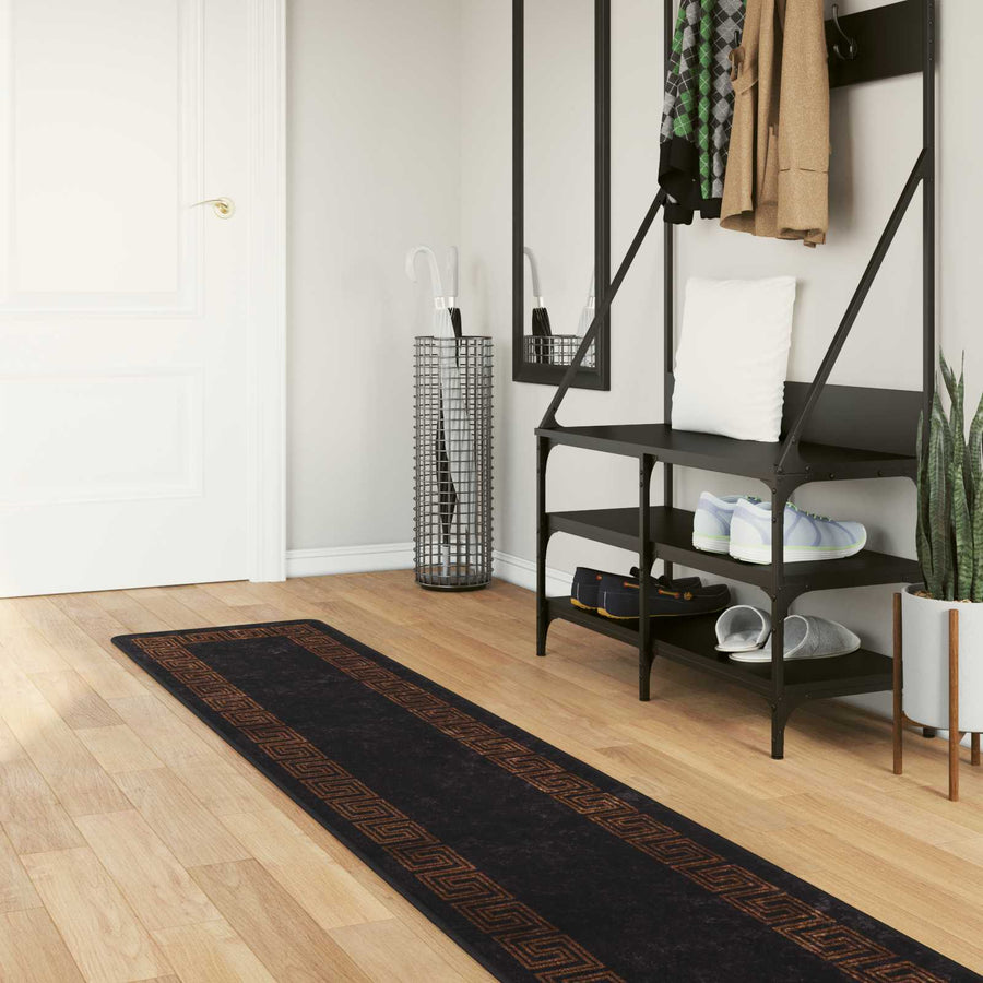 Vloerkleedloper MARSA Zwart 50 x 250 cm Polyester en PVC