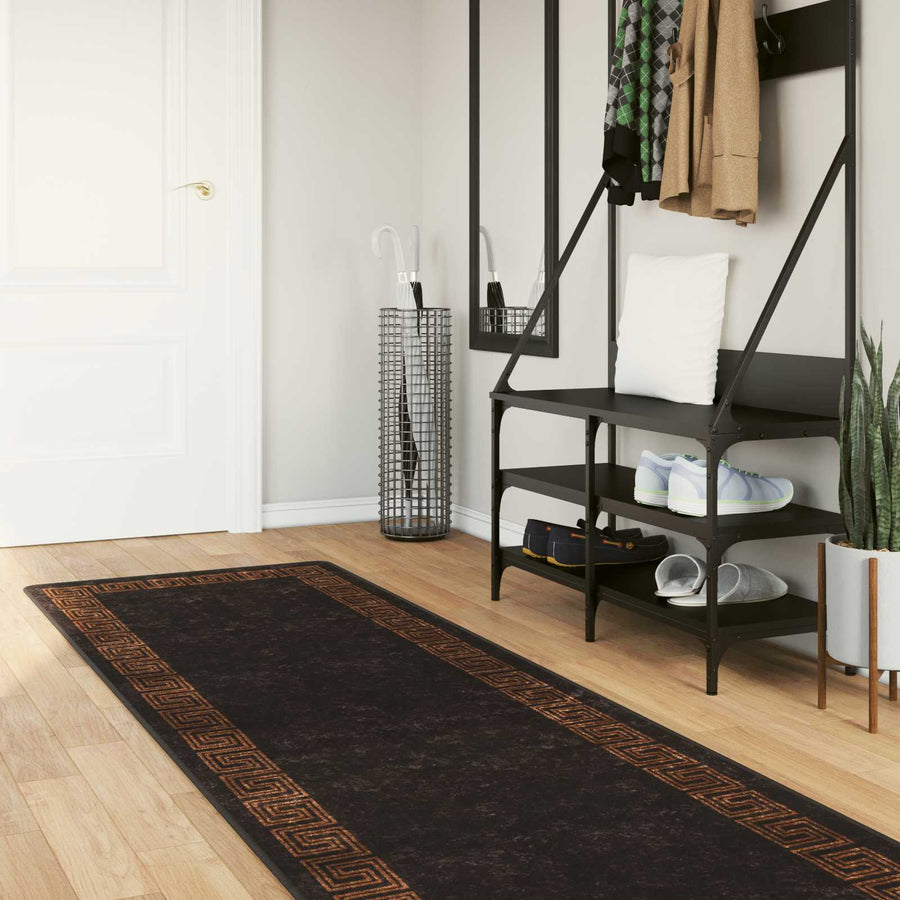 Vloerkleedloper MARSA Zwart 100 x 350 cm Polyester en PVC