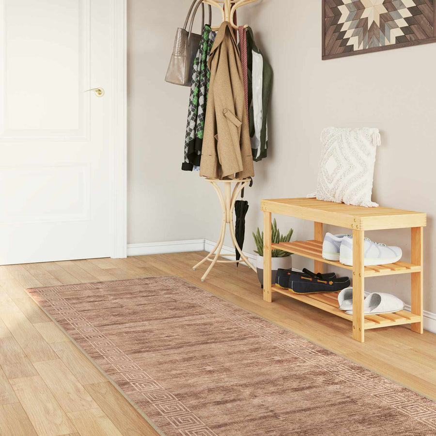 Vloerkleedloper MARSA Wit 80 x 450 cm Polyester en PVC