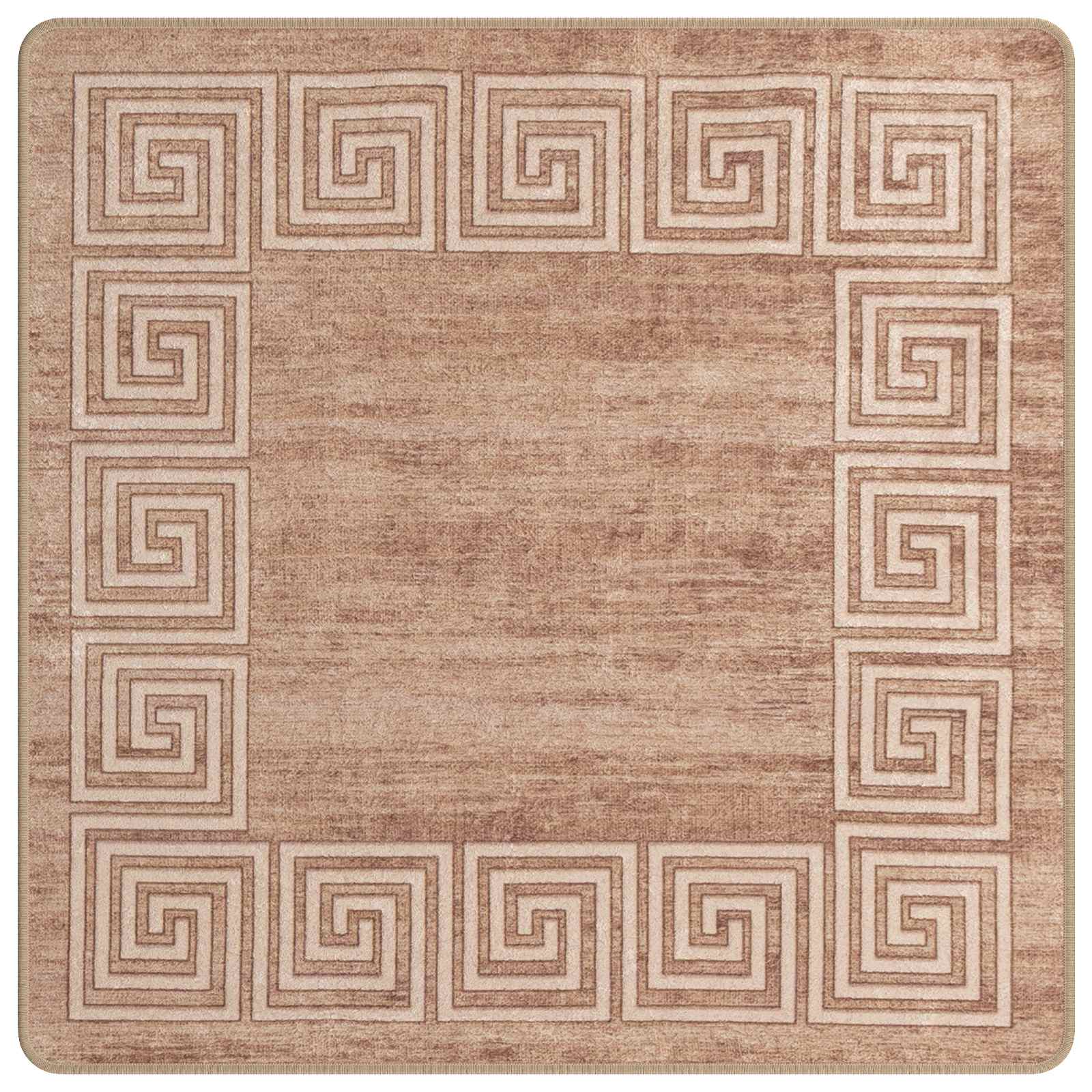 Vloerkleedloper MARSA Wit 100 x 100 cm Polyester en PVC