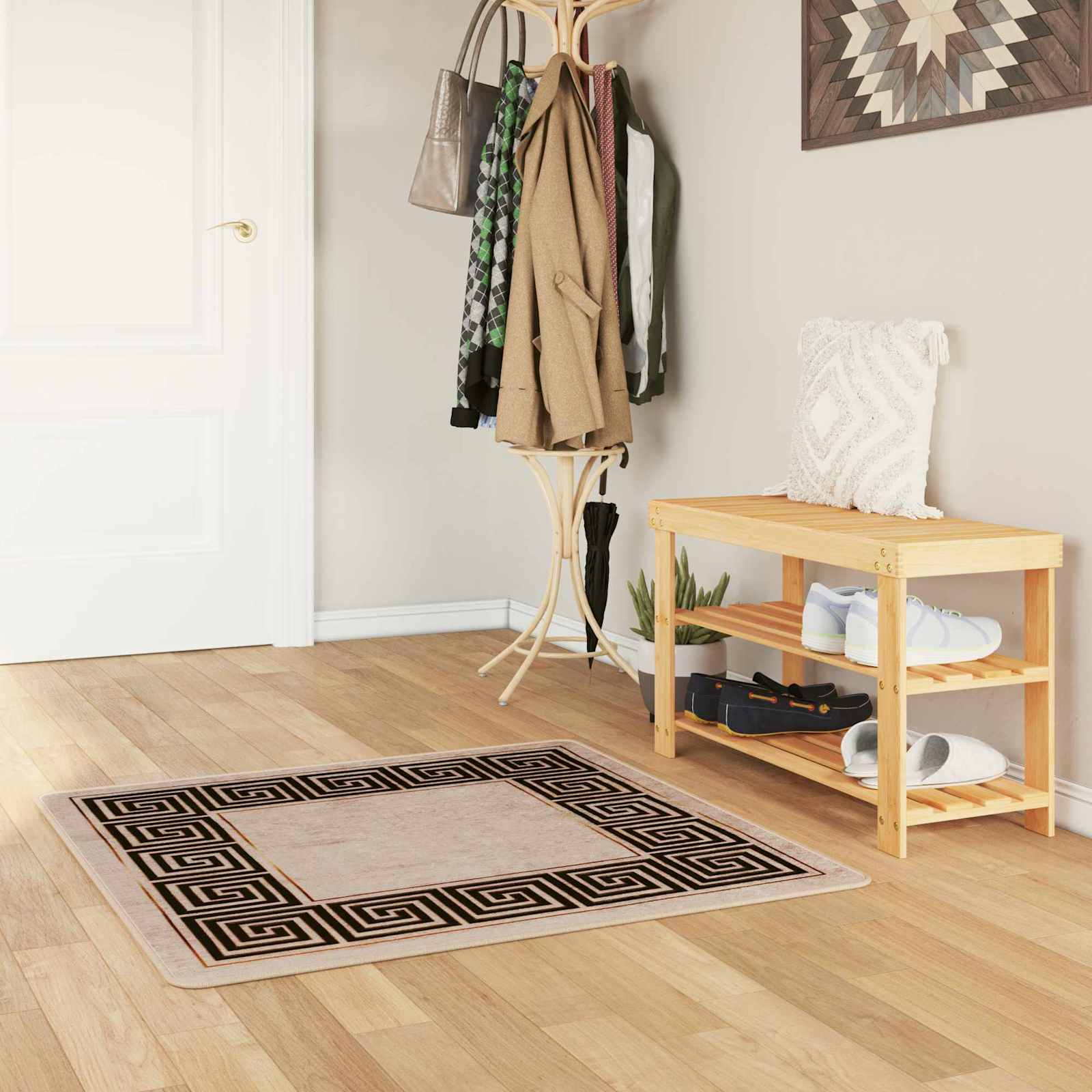 Vloerkleedloper MARSA Zwart 100 x 100 cm Polyester en PVC