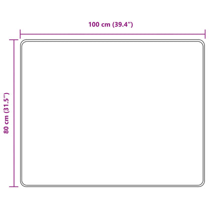 Vloerkleedloper MARSA Grijs 80 x 100 cm Polyester en PVC