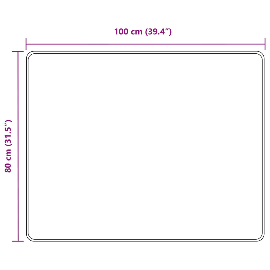 Vloerkleedloper MARSA Grijs 80 x 100 cm Polyester en PVC