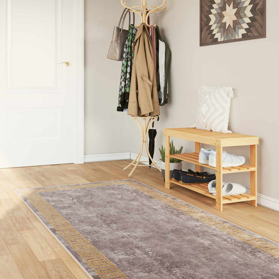 Vloerkleedloper MARSA Grijs 80 x 250 cm Polyester en PVC