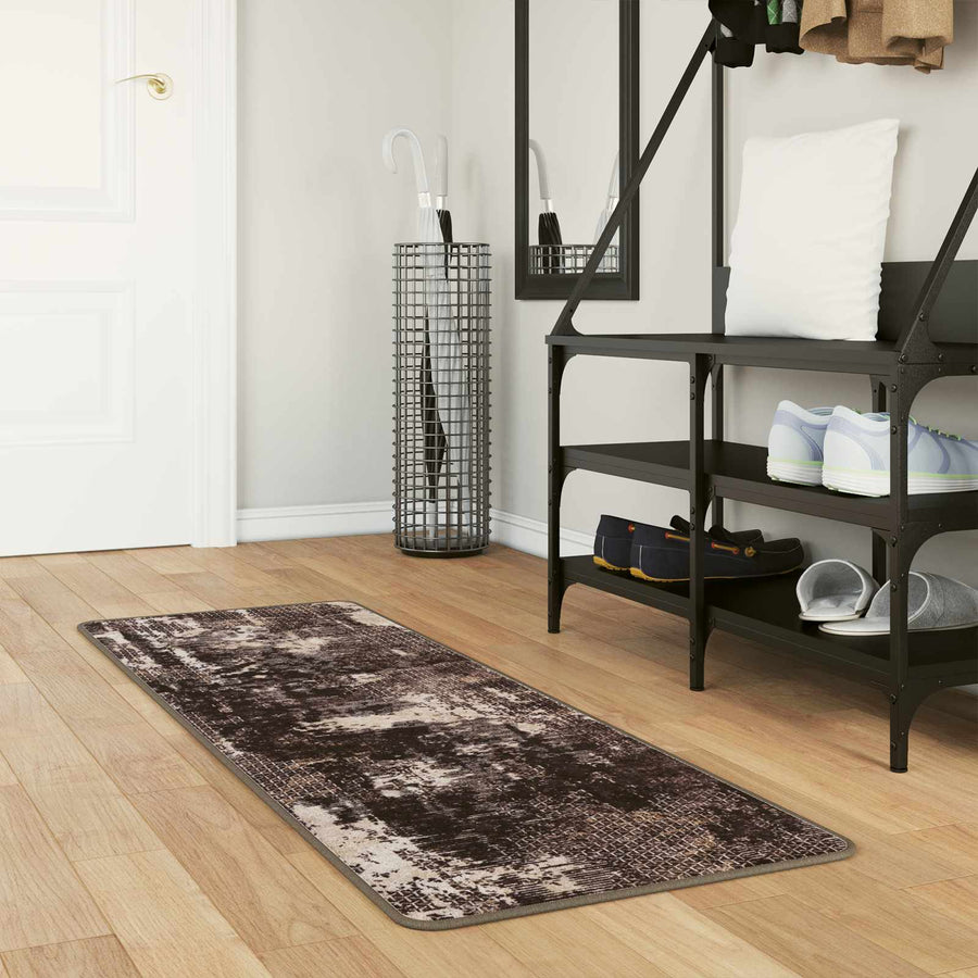 Vloerkleedloper MARSA Zwart 50 x 100 cm Polyester en PVC