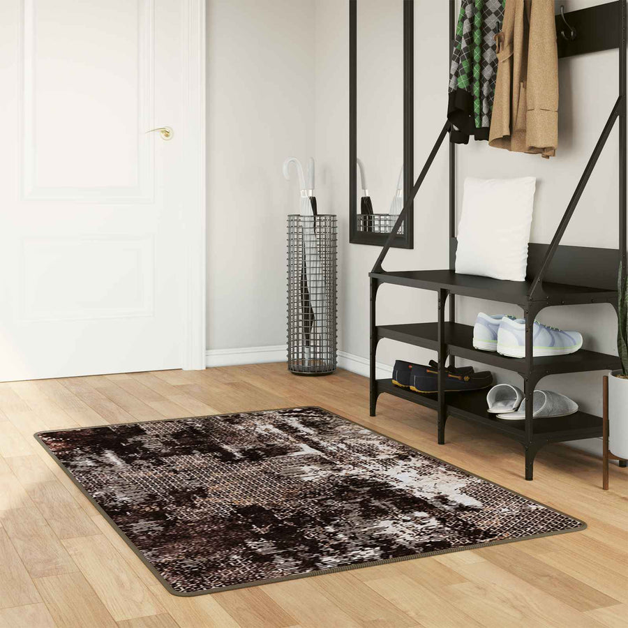 Vloerkleedloper MARSA Zwart 80 x 100 cm Polyester en PVC