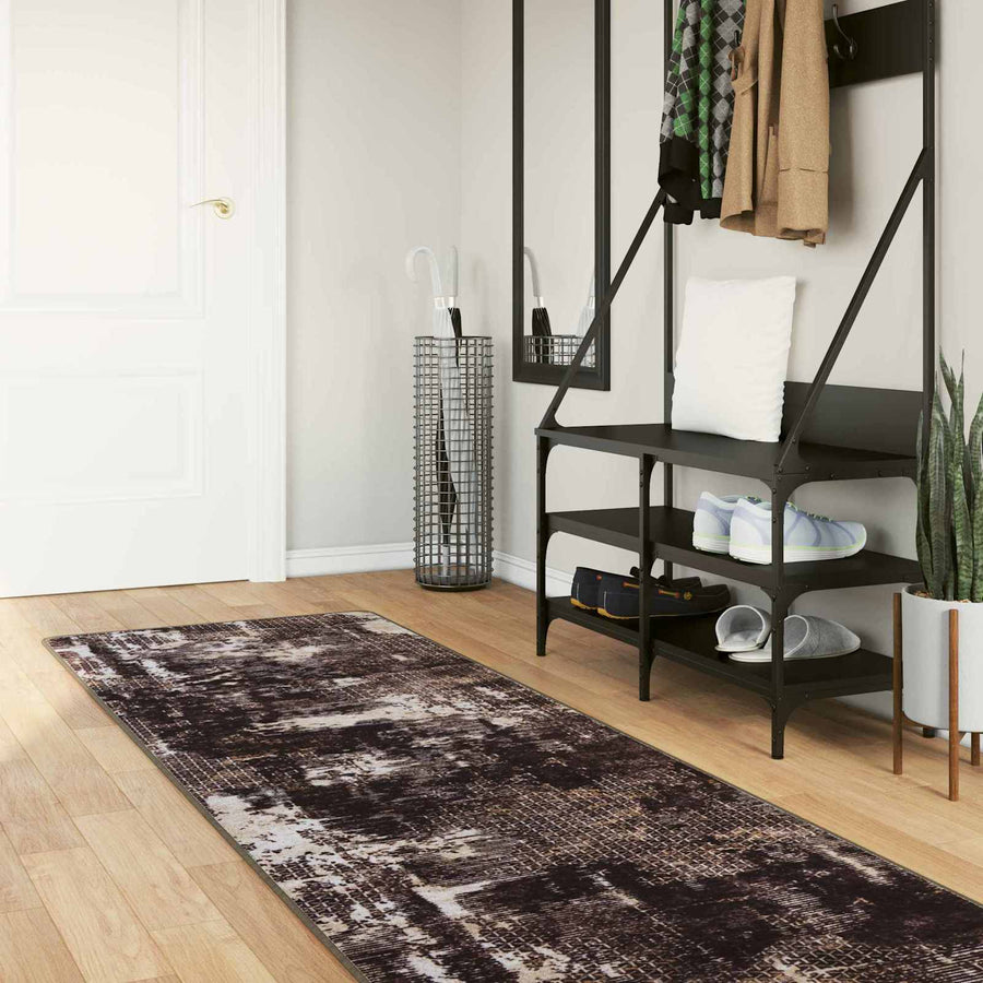 Vloerkleedloper MARSA Zwart 100 x 450 cm Polyester en PVC