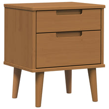 Nachtkastje met lade Caramel 40 x 35 x 48 cm Massief grenenhout
