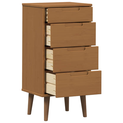 Ladekast MOLDE Caramel 40 x 35 x 82 cm Massief grenenhout