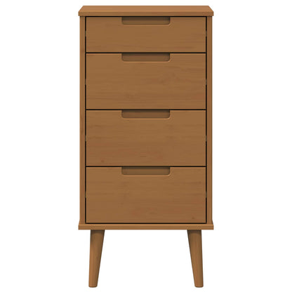 Ladekast MOLDE Caramel 40 x 35 x 82 cm Massief grenenhout