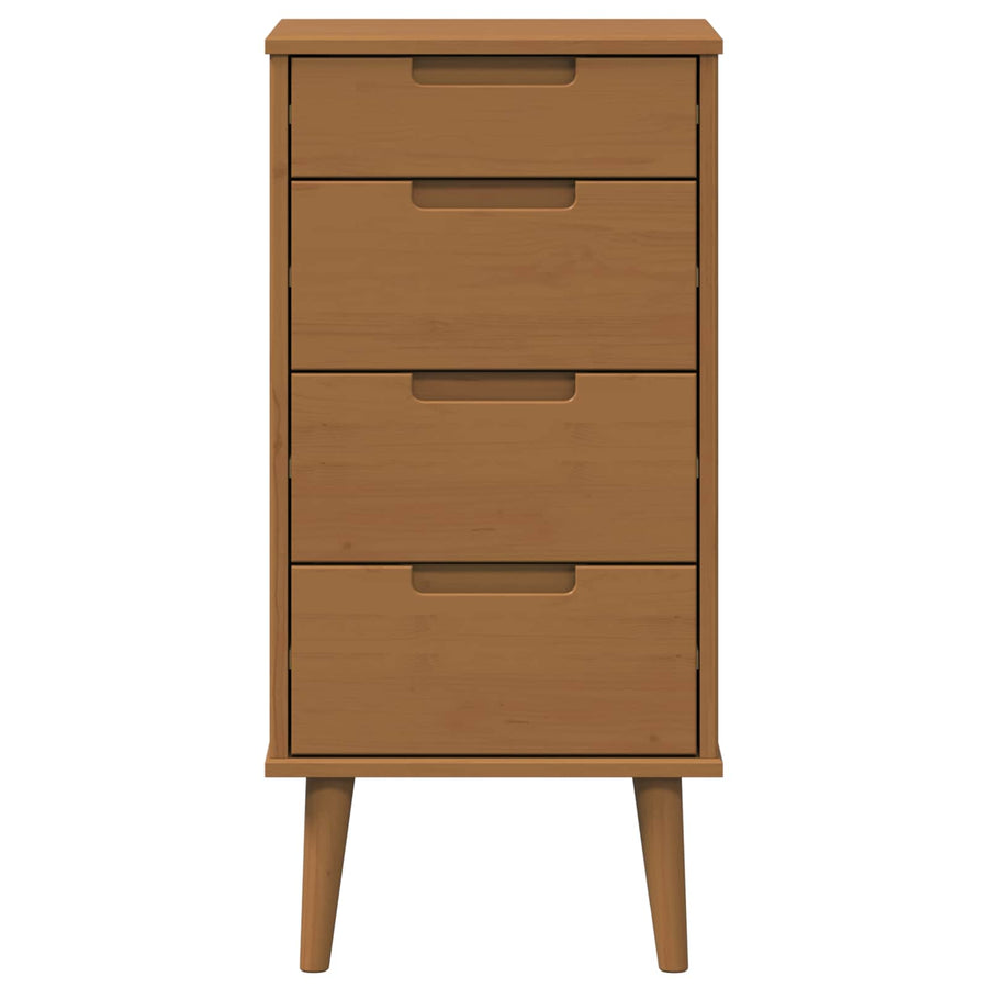 Ladekast MOLDE Caramel 40 x 35 x 82 cm Massief grenenhout