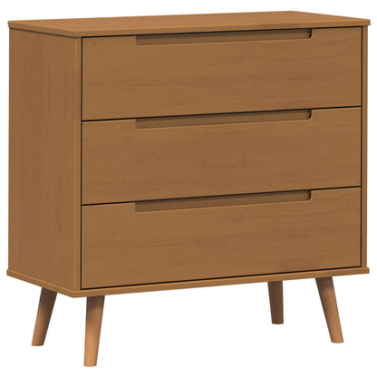 Ladekast MOLDE Caramel 80 x 40 x 80 cm Massief grenenhout