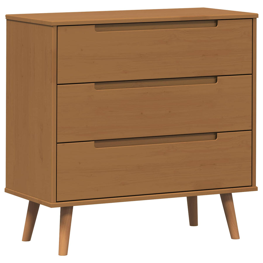 Ladekast MOLDE Caramel 80 x 40 x 80 cm Massief grenenhout