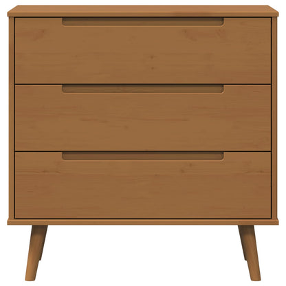 Ladekast MOLDE Caramel 80 x 40 x 80 cm Massief grenenhout